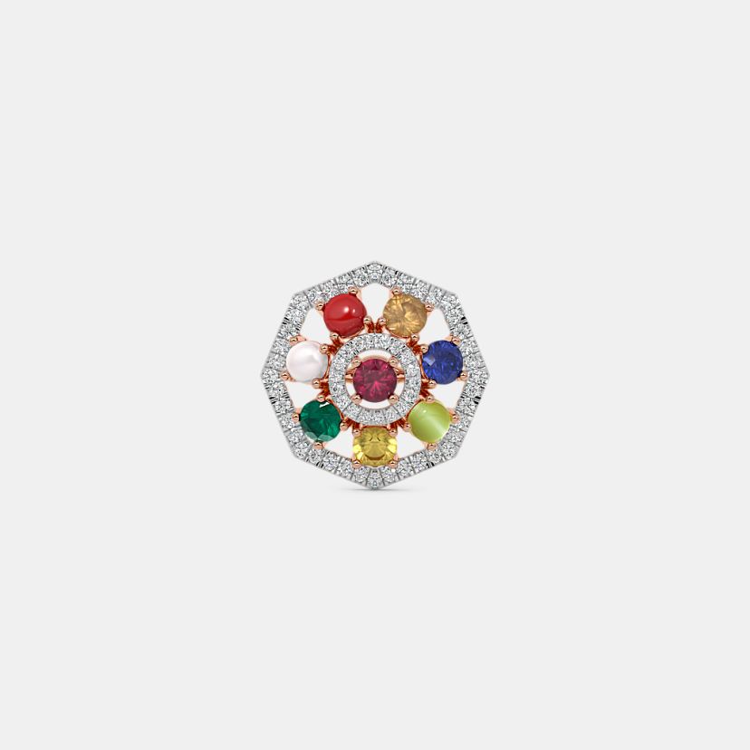 The Ornexis Navaratna Stud Earrings - image 7