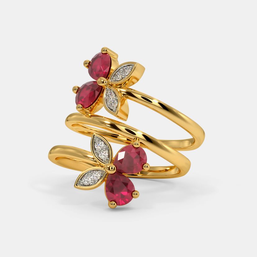The Papillon Spiral Ring - image 5