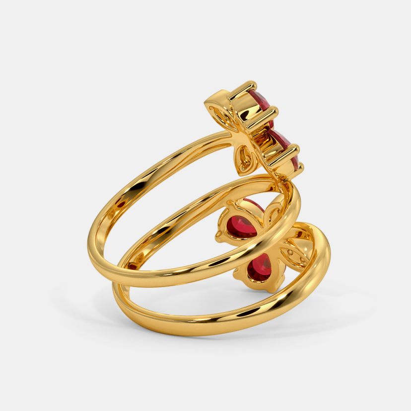 The Papillon Spiral Ring - image 7