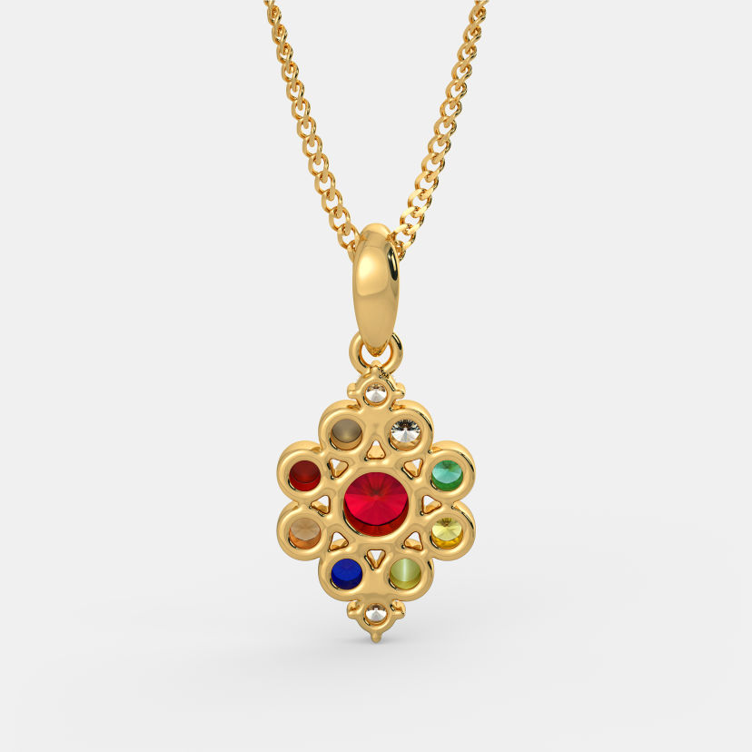 The Rajkanya Navaratna Pendant - image 4