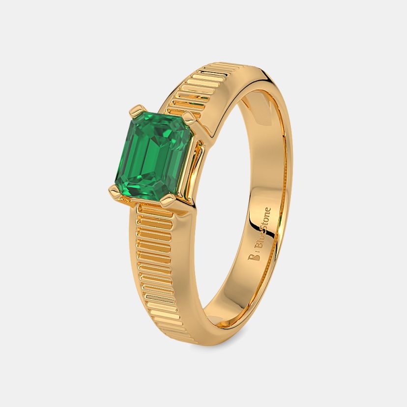 Buy Green Gemstone Rings Designs Online India's
