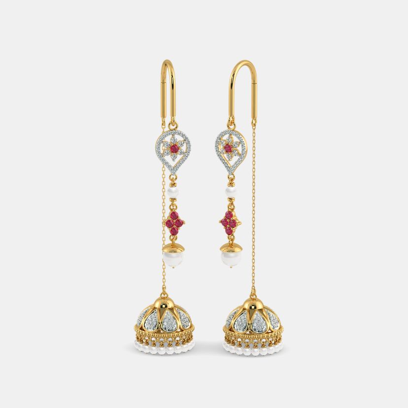 The Luxurious Allure Sui Dhaga Earrings - image 1