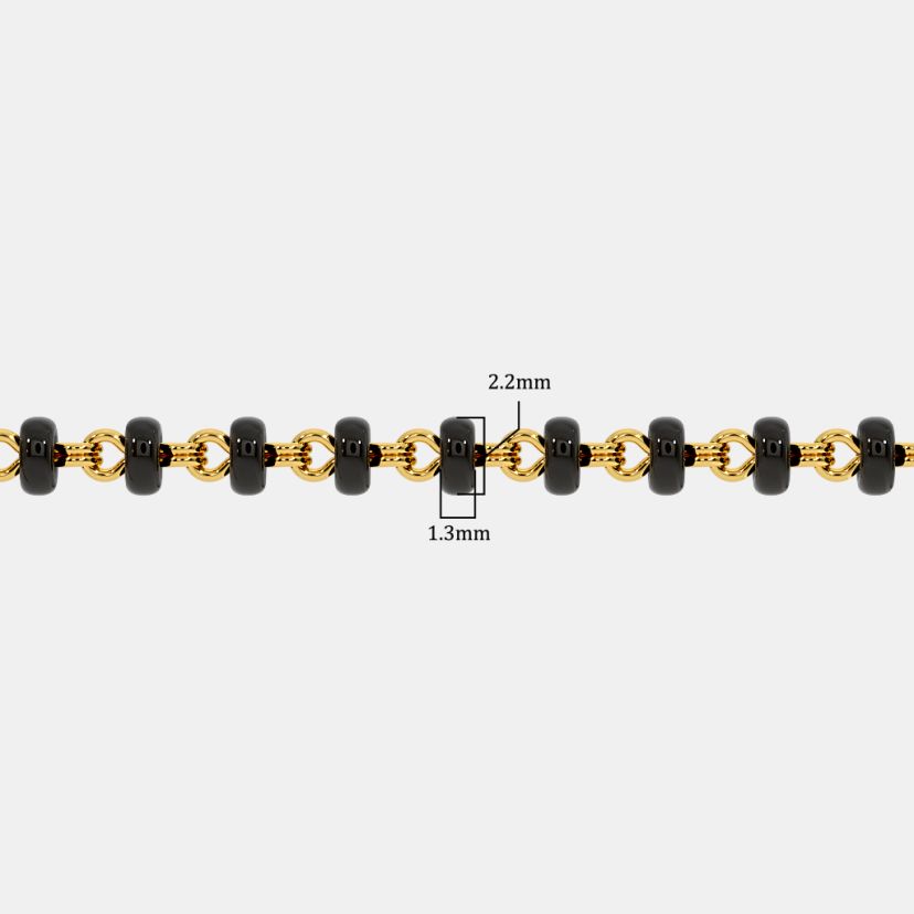 The Microbead Mangalsutra Single Line Full Chain - image 3