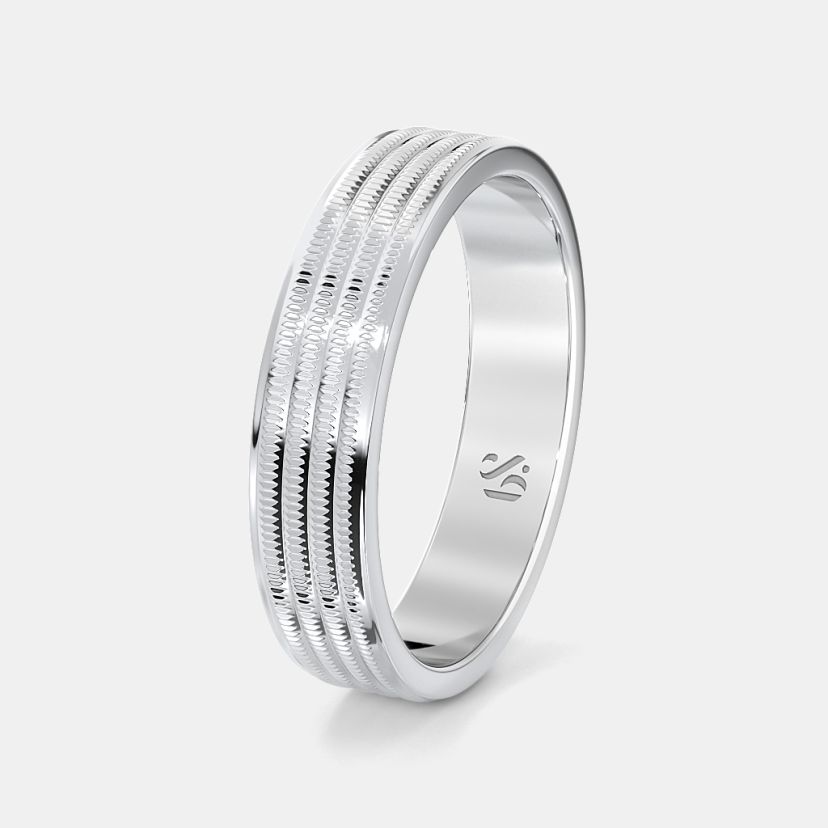 Platinum ring without store diamond
