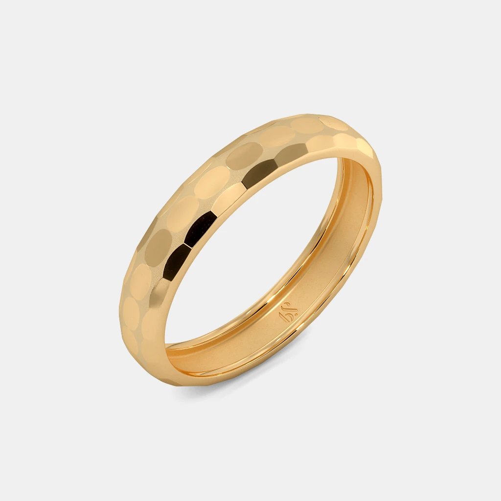 The Helie Textured Band Ring | BlueStone.com