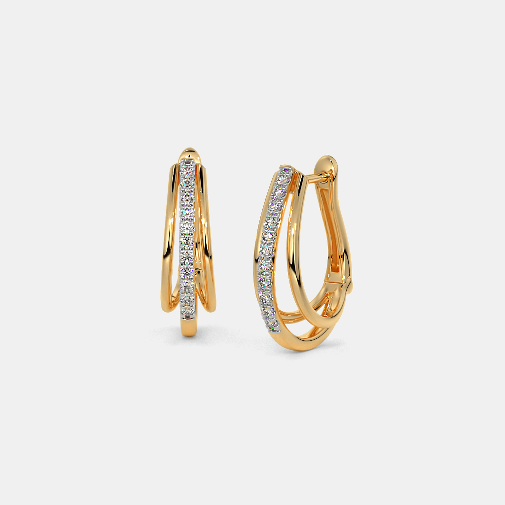 The Xenthe Hoop Earrings | BlueStone.com