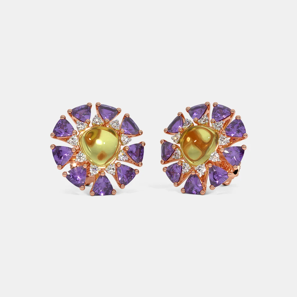 The Liliac Stud Earings