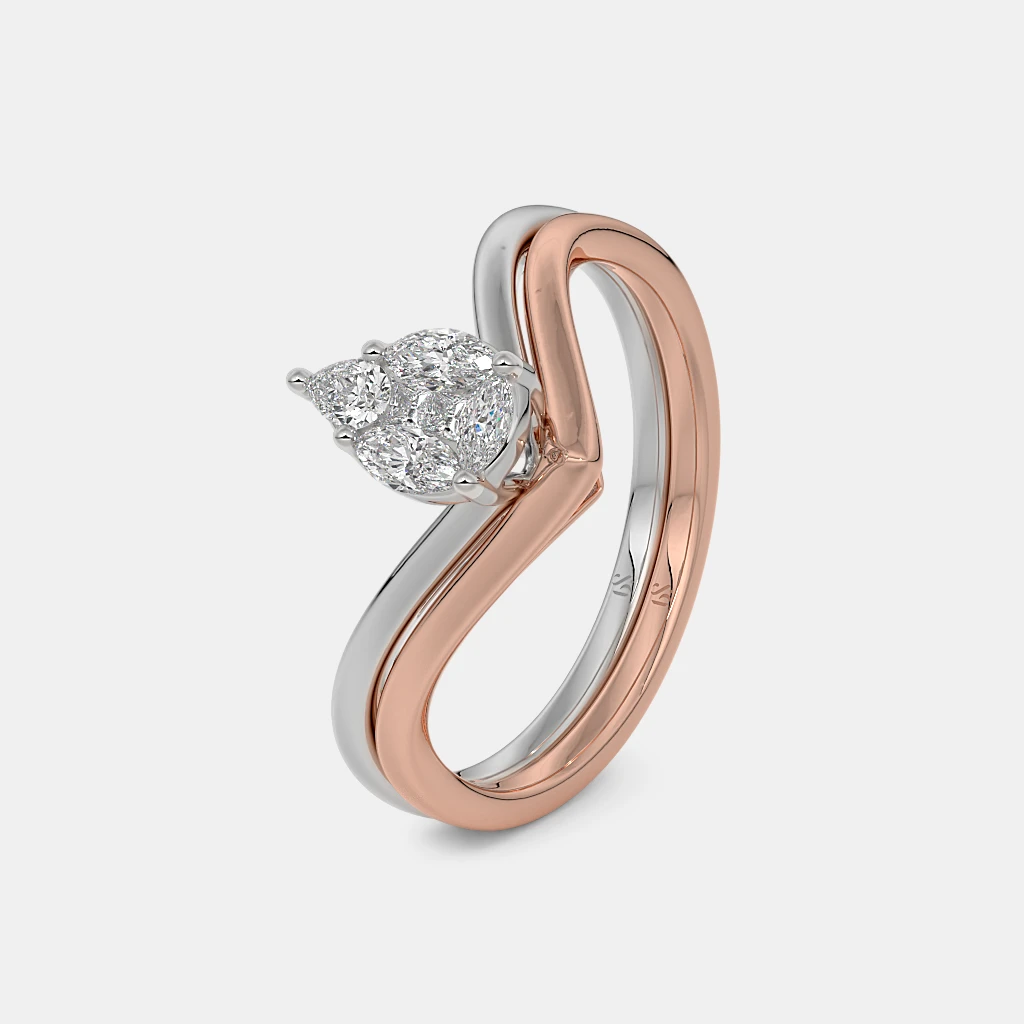 The Eryndra Chevron Ring alternate view 1