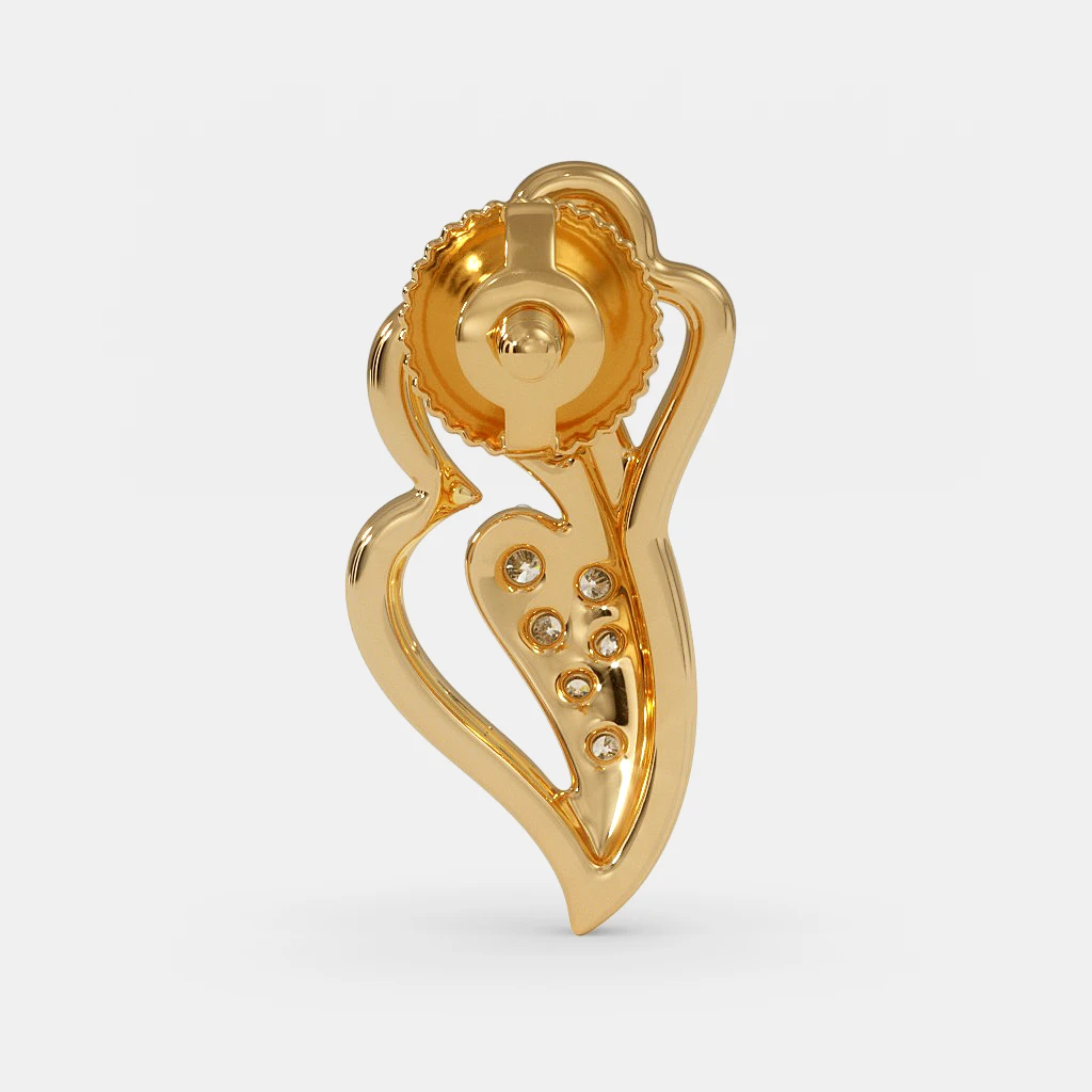 BC- Gold Love Stud Earrings