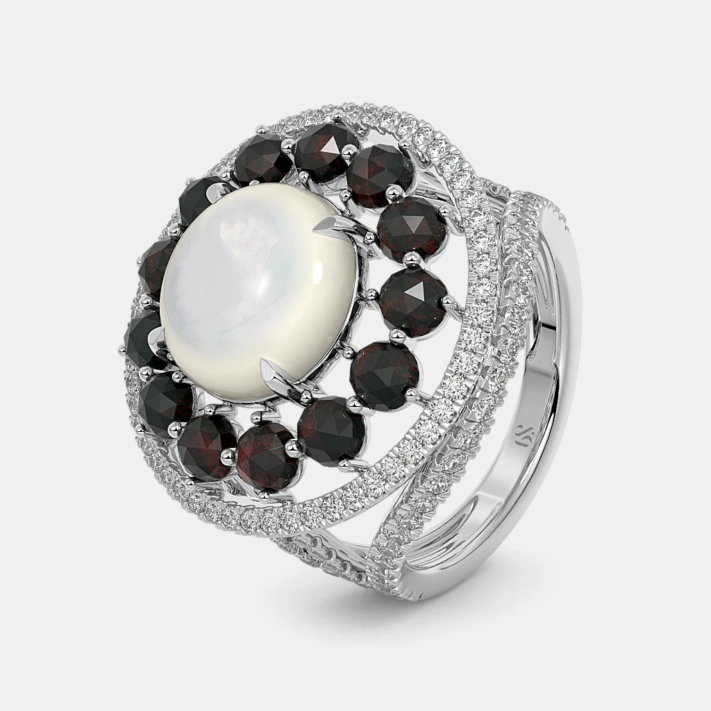 The Monochromatic Cocktail Ring alternate view 1