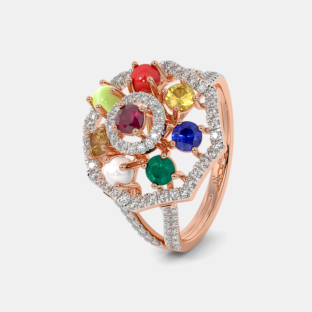 The Ornexis Navaratna Ring alternate view 1