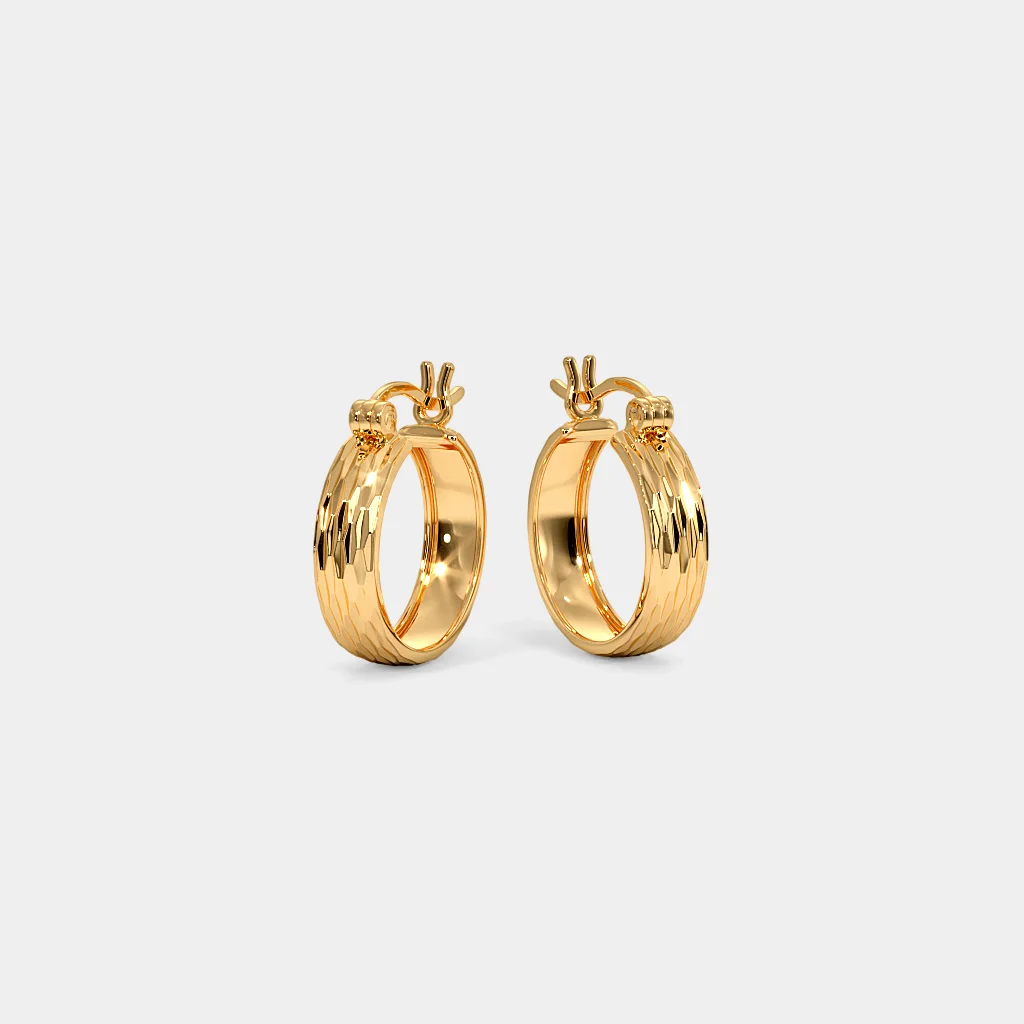 The Ardit Textured Hoop Earrings