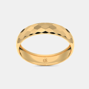 The Hilious Textured Band Ring For Him - thumb 7