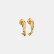 The Torsion J Hoop Earrings - thumb 6