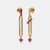 The lovanna Mismatch Drop Earrings - thumb 1