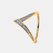 The Carla Chevron Ring - thumb 1
