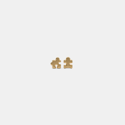 The Jigsaw Puzzle Kids Stud Earrings - thumb 4