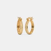 The Dimas Textured Hoop Earrings - thumb 1