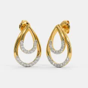 The Srisha Front Back Earrings | BlueStone.com