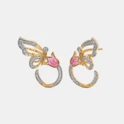The Piera Butterfly Stud Earrings - thumb 1