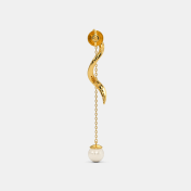 The Twirl Around Ribbon Dangler Earrings - thumb 5