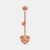 The Rosette Charm Long Drop Earrings - thumb 7