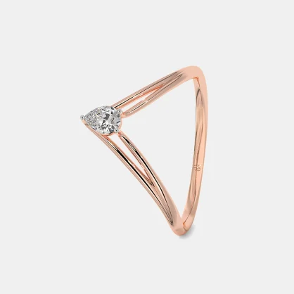 送料関税込【AMY O】Tiny Pave Chevron Ring リング☆国内発送 送料関税込【AMY O】Tiny Pave Chevron Ring リング☆国内発送