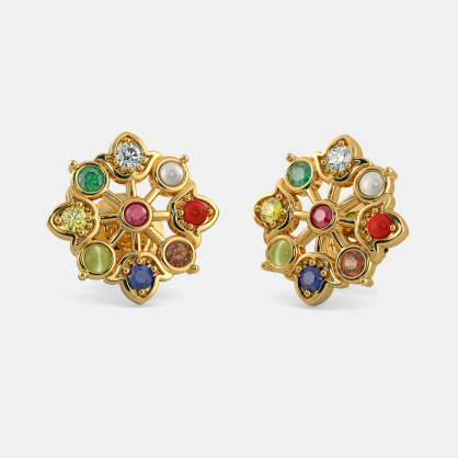 The Nootan Pushp Earrings | BlueStone.com