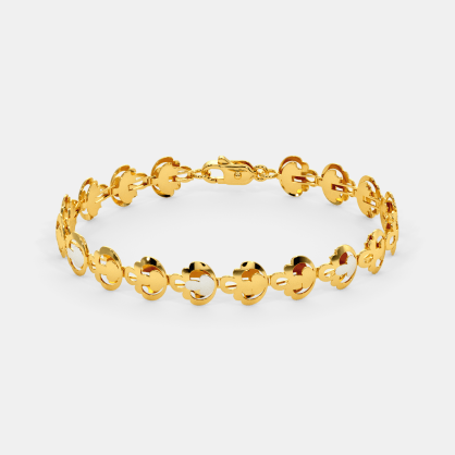 The Vasudha Gold Bracelet | Bluestone.Com