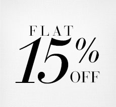 Flat 15% off